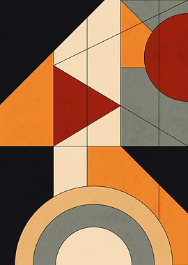 Art Deco Constructivist - Modern Geometric Abstract