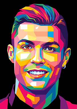 Cristiano Ronaldo Pop Art Portrait