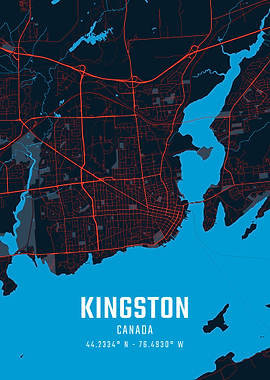 Kingston Canada City Map