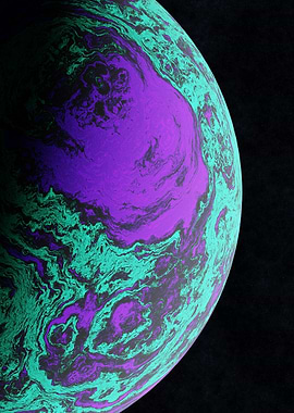 Abstract Swirling Planet