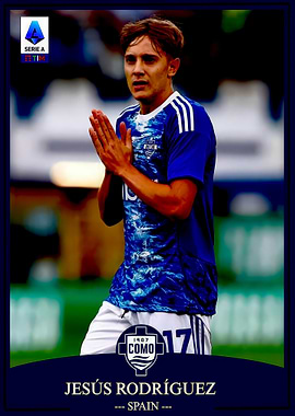 Jesús Rodríguez Serie A Soccer Card