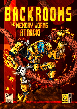 Backrooms Comic Cover - Memory worms