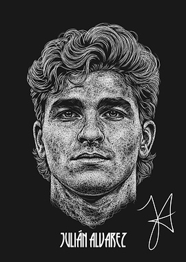 Julián Álvarez Scribble Art