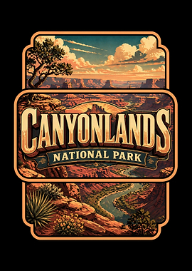 Canyonlands National Park Vintage Poster
