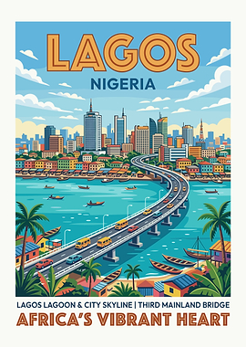 Lagos Cityscape and Bridge