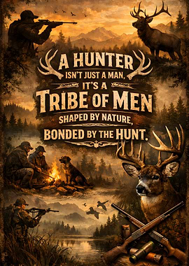 Hunter's Tribe Motivational Poster