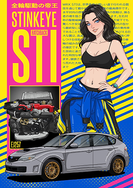 Subaru WRX STI stink eye