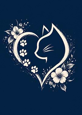 Cat Heart Floral Design