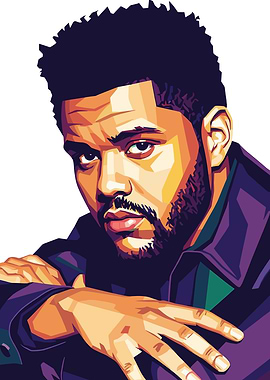 The Weeknd Pop Art Portrait