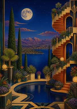 Dreamcore Art Deco Villa