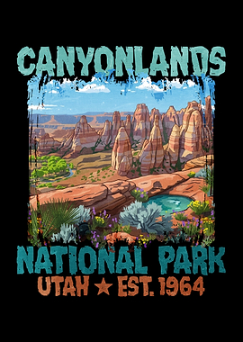 Canyonlands National Park Vintage Poster