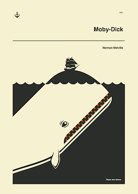 Moby Dick Minimalist Poster