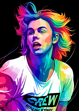 Colorful Portrait of a The Kid LAROI
