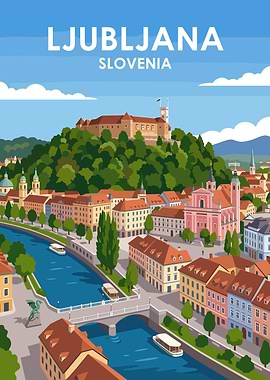 Ljubljana, Slovenia Cityscape