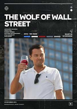 The Wolf of Wall Street Movie Poster