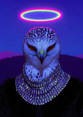 Eagle with Halo and Necklace
