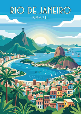 Rio de Janeiro Travel Poster