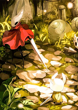 Hornet and Knight in a Forest