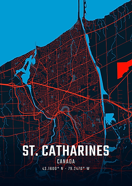 St. Catharines City Map