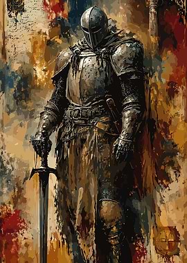 Knight in Armor with Sword