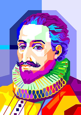 Legacy of Cervantes Faceted Pop Art