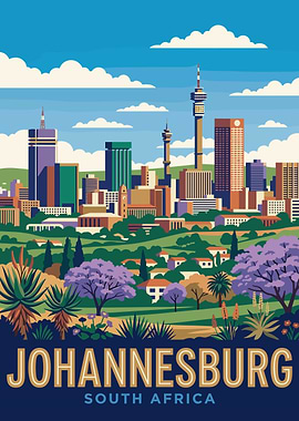 Johannesburg South Africa Skyline