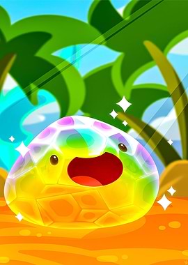 Rainbow Crystal Slime Character