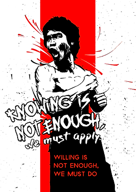 Bruce Lee Motivational Poster