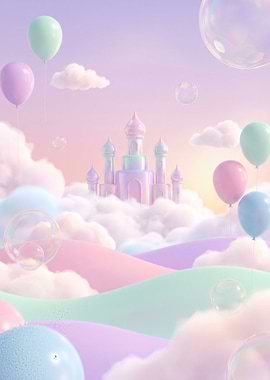 Fantasy Castle in the Clouds