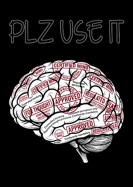 Brain with Approved Stamps