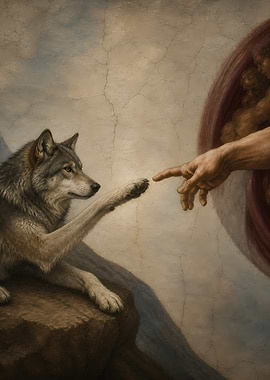 Wolf and God's Hand