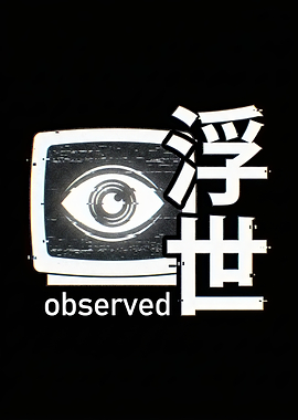 Observed Eye on Screen with Japanese Text