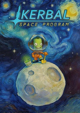 Kerbal Space Program Van Gogh Style
