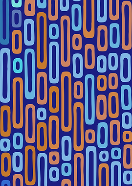 Abstract Rounded Rectangles Pattern