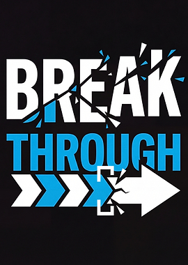 Break Through Text Art