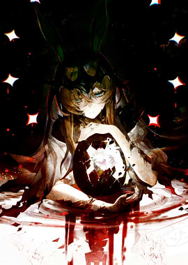 Anime Girl Holding Broken Orb