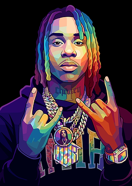 Colorful Portrait of Polo G