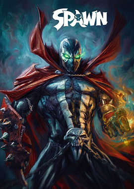 Spawn Comic Book Cover Art