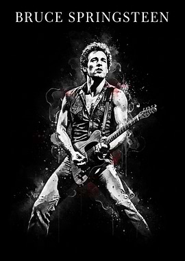 Bruce Springsteen Playing Guitar