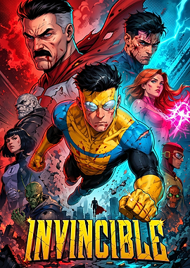 Invincible Comic Book Poster