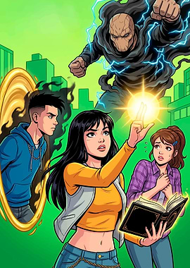 Supernatural confrontation in a city