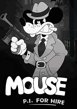 Detective Mouse with Gun