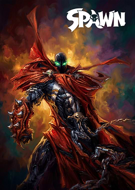 Spawn Comic Book Cover Art