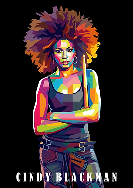 Cindy Blackman Pop Art Portrait