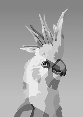 Stylized Cockatoo Portrait