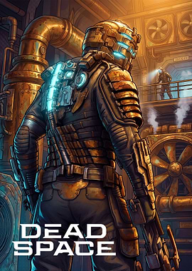 Dead Space Isaac Clarke in Industrial Setting