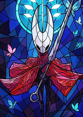 Hornet in Stained Glass Style