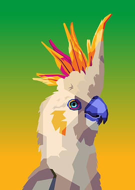 Colorful Cockatoo Portrait