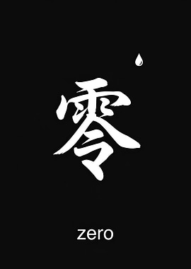 Japanese Kanji for Zero