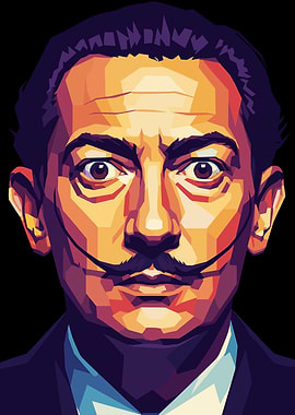 Salvador Dalí Pop Art Portrait